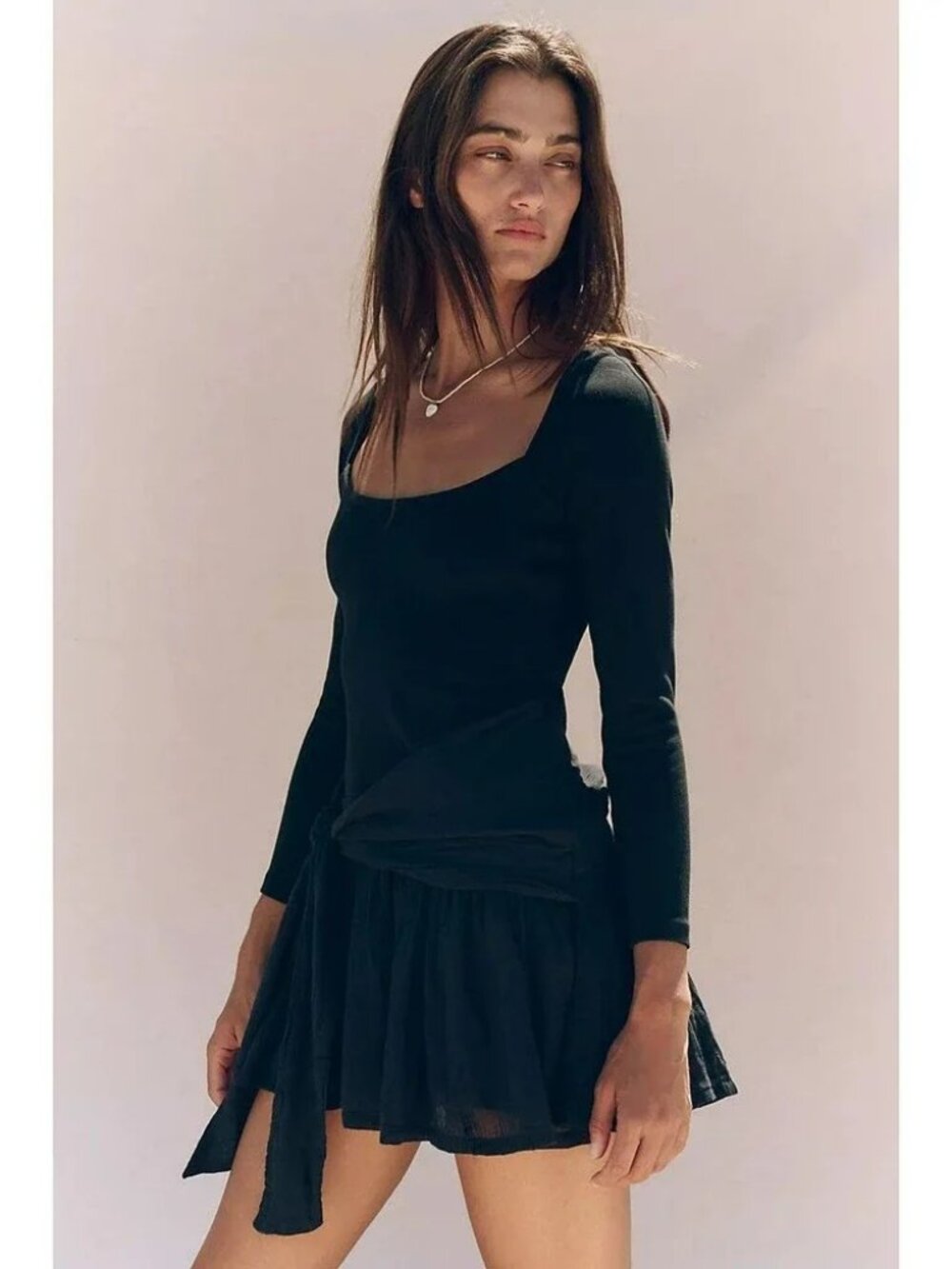 NWT Free People Free-est Lexi Drop-Waist Mini Dress.  SZ S